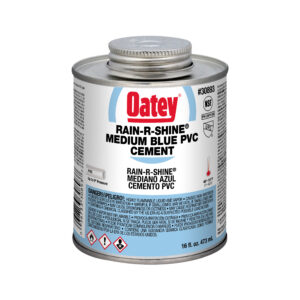 Cemento PVC Oatey 16oz Rain-R-Shine Azul Medio