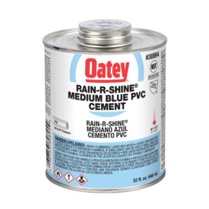 Cemento PVC Oatey Rain-R-Shine Azul Medio