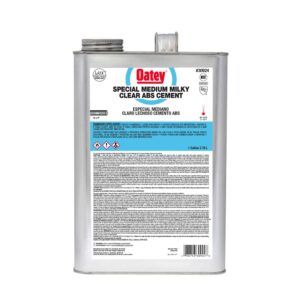 Cemento ABS Transparente Lechoso Especial Cuerpo Medio Oatey Galón