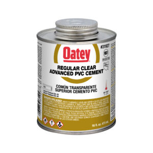 Cemento de PVC Avanzado Transparente Regular Oatey 16oz