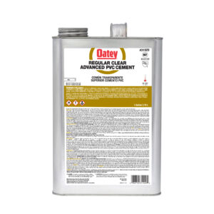 Cemento PVC Avanzado Transparente Regular Oatey Galón