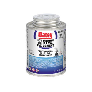 Oatey 8oz Lava Azul Cemento PVC Azul Medio