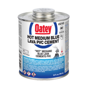 Oatey 32oz Lava Azul Cemento PVC Azul Medio