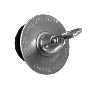 Tapón Econ-O-Grip Cherne de 2" de acero inoxidable