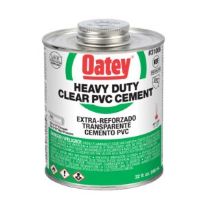 Cemento de PVC Transparente de Alta Resistencia Oatey 32oz