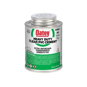 Cemento de PVC Transparente de Alta Resistencia Oatey 8oz